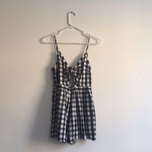 Gingham Romper